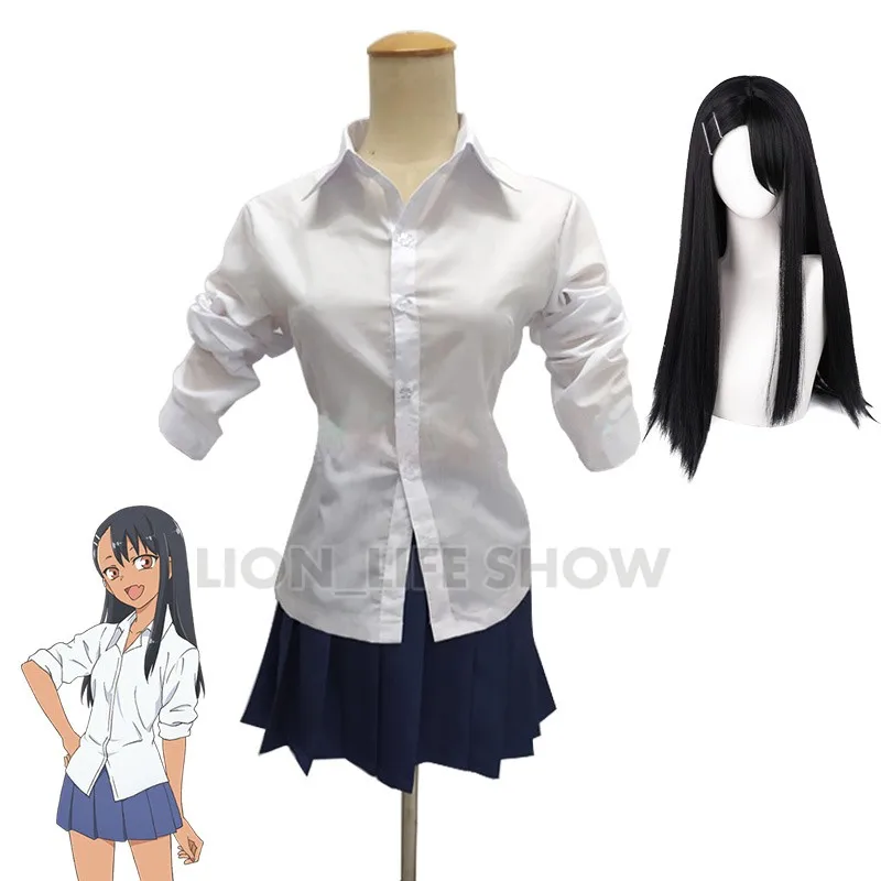 Anime IJIRANAIDE NAGATORO SAN Nagatoro Hayase Cosplay Costume + Wig Cap