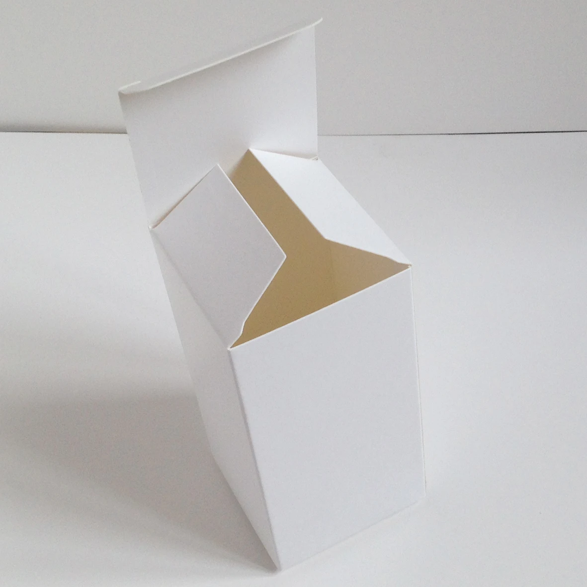 

8*8*15cm/8*8*20cm Long White Paper Boxes for Gift Packaging White Cardboard Boxes Tubes Packaging Blank Folding Boxes 100pcs/lot