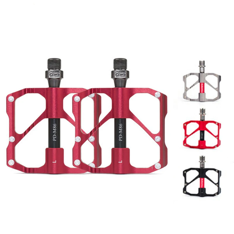 

1Pair Ultra-light MTB 3 Bearings Mountain Bike Pedals Platform Bicycle Flat Alloy Pedals Non-Slip Alloy Flat Pedals