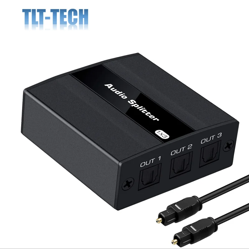 مقسم بصري رقمي 1 في 3 مخرجات ، SPDIF TOSLINK ، مقسم صوت بصري رقمي 1 × 3 ، يدعم تنسيق الصوت LPCM2.0/DTS/Dolby