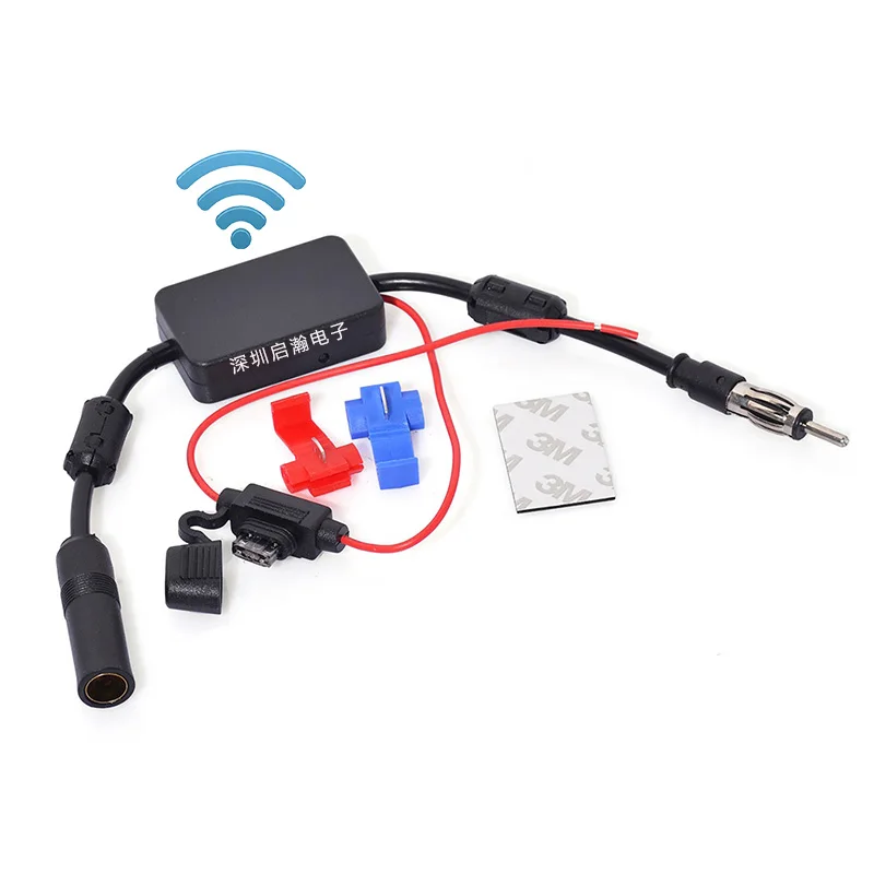 

Strengthening anti-interference car radio antenna refitting active FM enhanced signal amplifier general purpose navigator