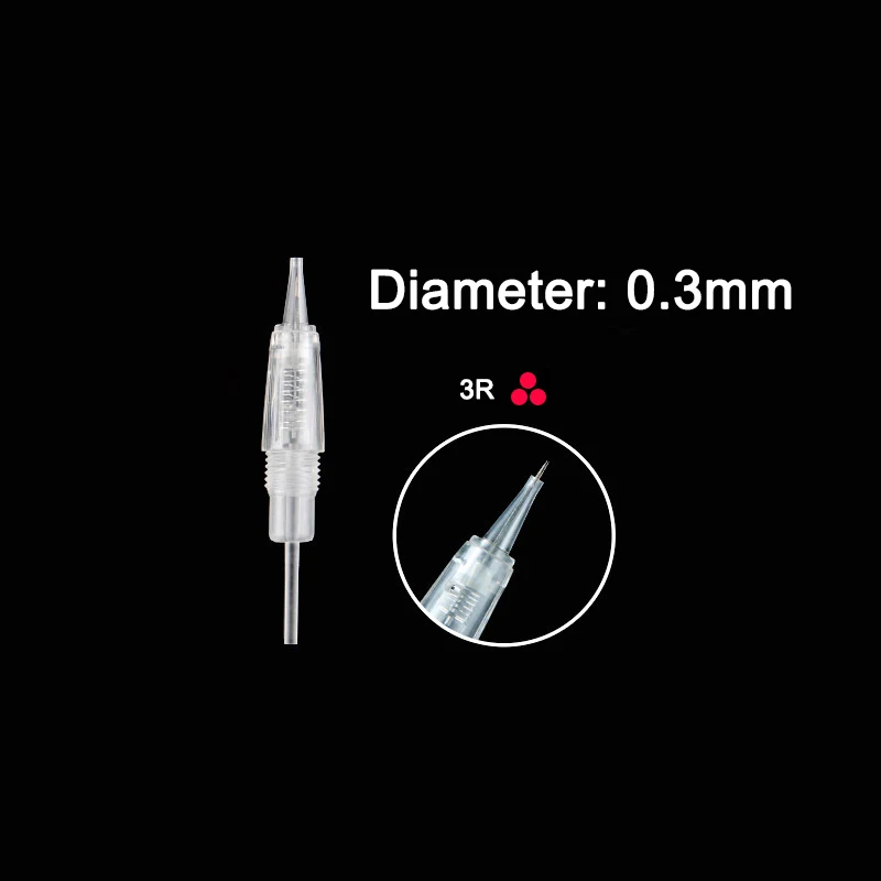 Transparent Screw Needles 10PCS/bag Permanent Eyebrow Lip Makeup Needles For Permanent Makeup Machine