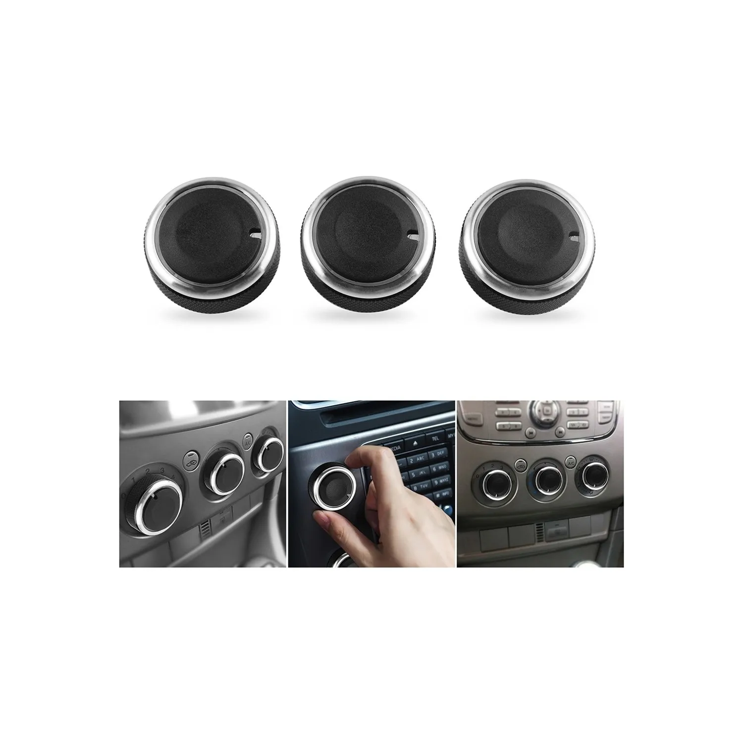 Air conditioning Button Set In-Car Accessories For Ford Focus From 2005-2014 Models For Compatible