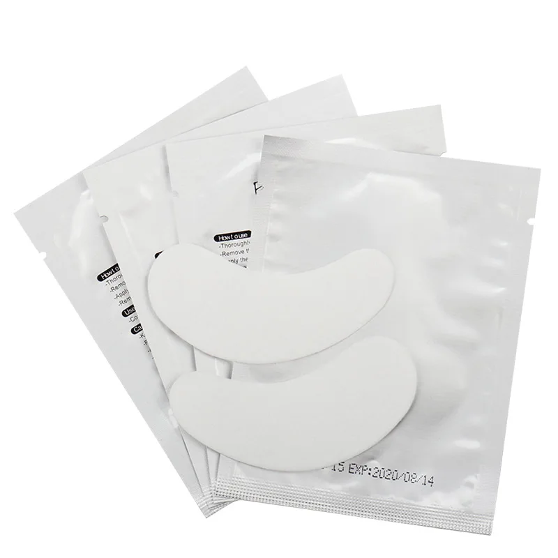 50 Pairs False Eyelash Hydrogel Pad Gel Patch Eyelash Extension Paper Stickers Lint Free Under Eye Pads Makeup Supplies Tools