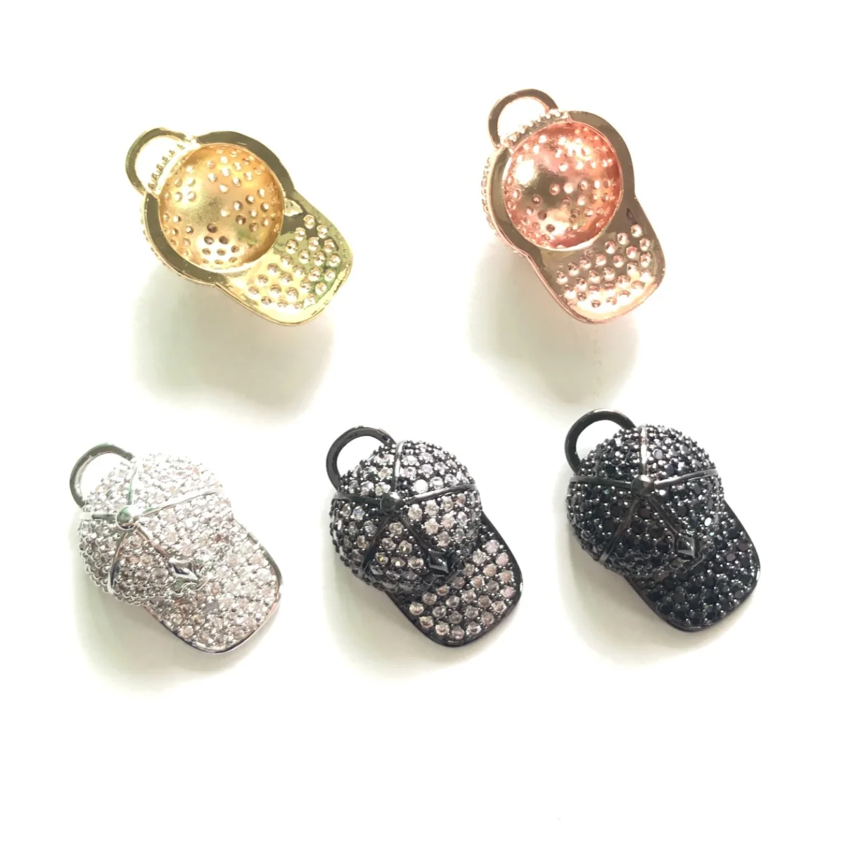 5pcs Fleur De Lis Sign Baseball Cap Charms Pendant for Women Jewelry Girl Bracelet Necklace Making Handcrafted Jewelry Accessory