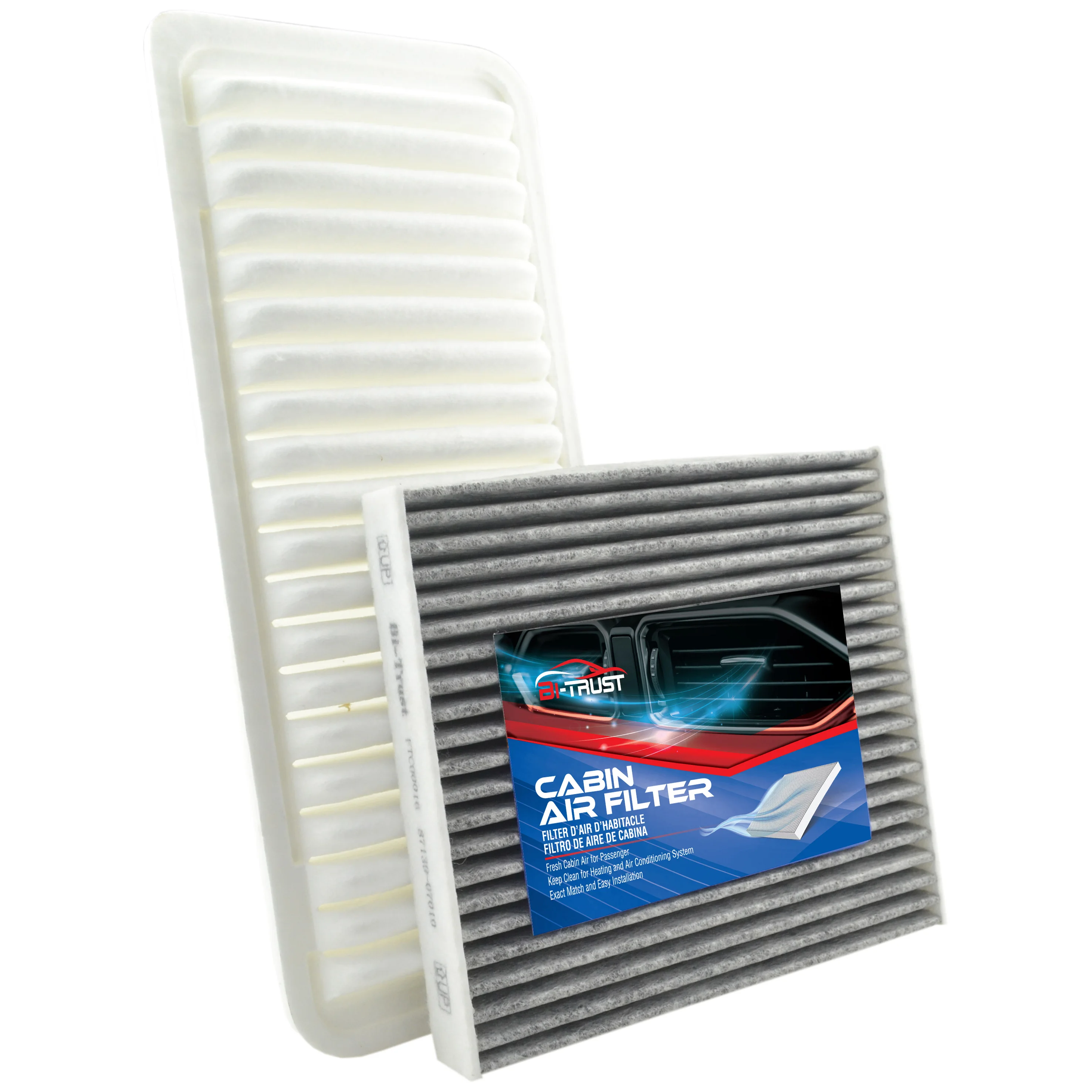 

Bi-Trust Engine & Cabin Air Filter Actived Carbon for 2008-2010 Toyota Highlander