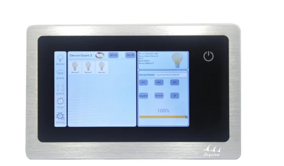 7 inch DALI touch screen master controller; DALI  light control system;DC12V  at most 128 channels DALI lighting devices  DL103B