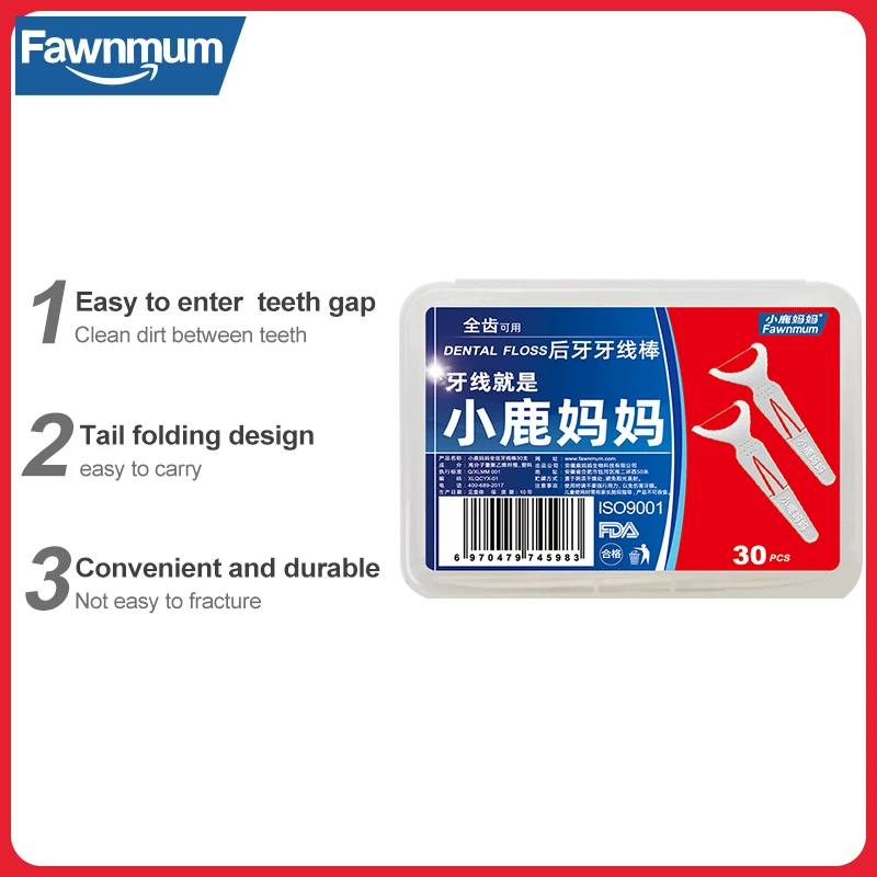 Fawnmum 36Pcs Full Tooth Floss Cleaning All Teeth Available Dentistry Tool Dental Floss Picks Toothpicks Oral Hygiene Care Tools