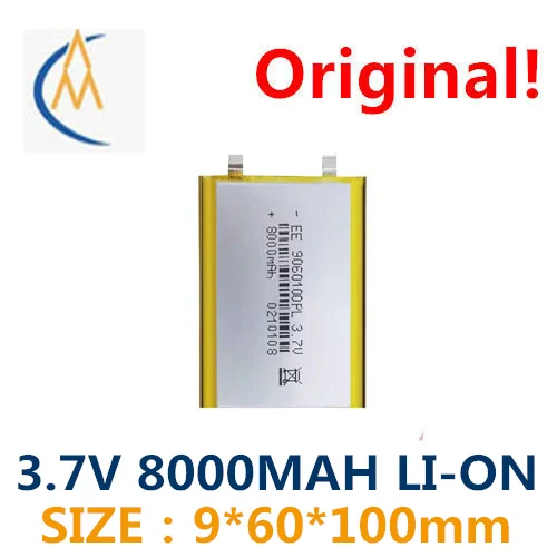 Купить больше будет дешево 9060100 3,7 в 8000 мАч литий-полимерная батарея мобильный источник питания bluetooth колонки батареи