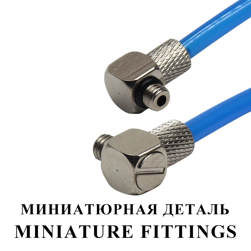 Miniature Fittings M-3H-4 M-4HL-4 Male Thread M3 M4 M5 M6 Tube 4 6mm Pneumatic Pipe Air Hose Quick Fitting Mini Connecto