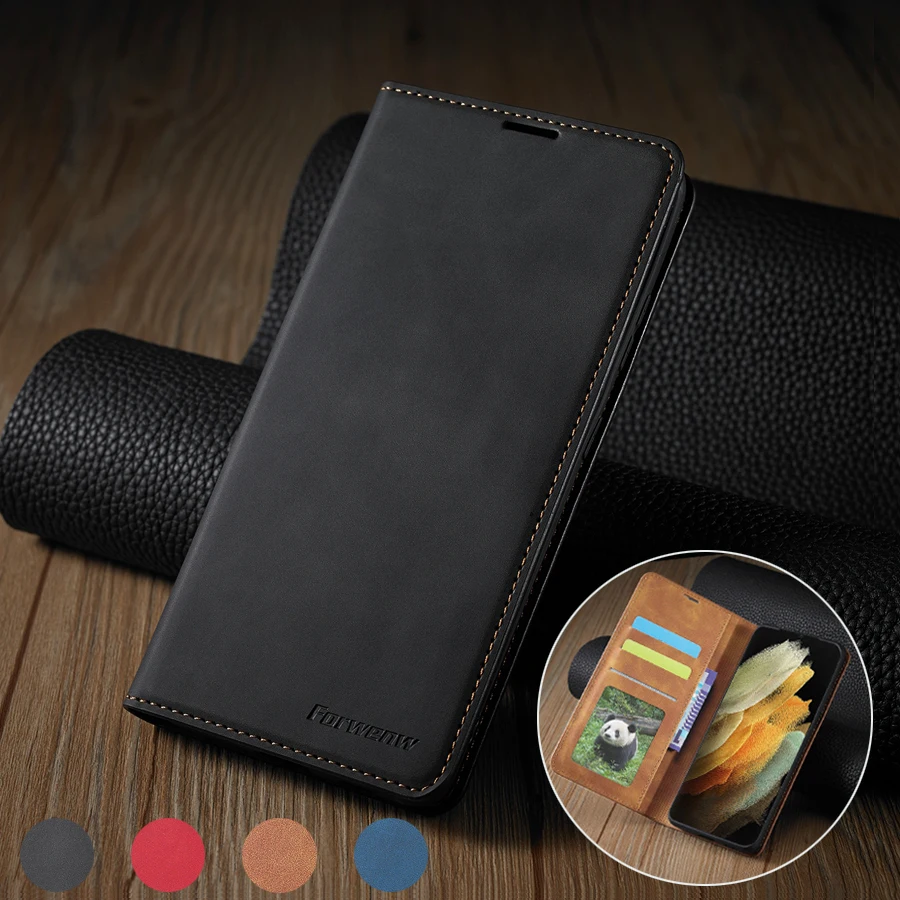 For Samsung Galaxy S22/S21/S20 Plus/Ultra/FE S10/S9/S8 Plus A03S A12 A13 A22 A32 A33 A50 A51 A52 A53 A71 A72 Wallet Leather Case