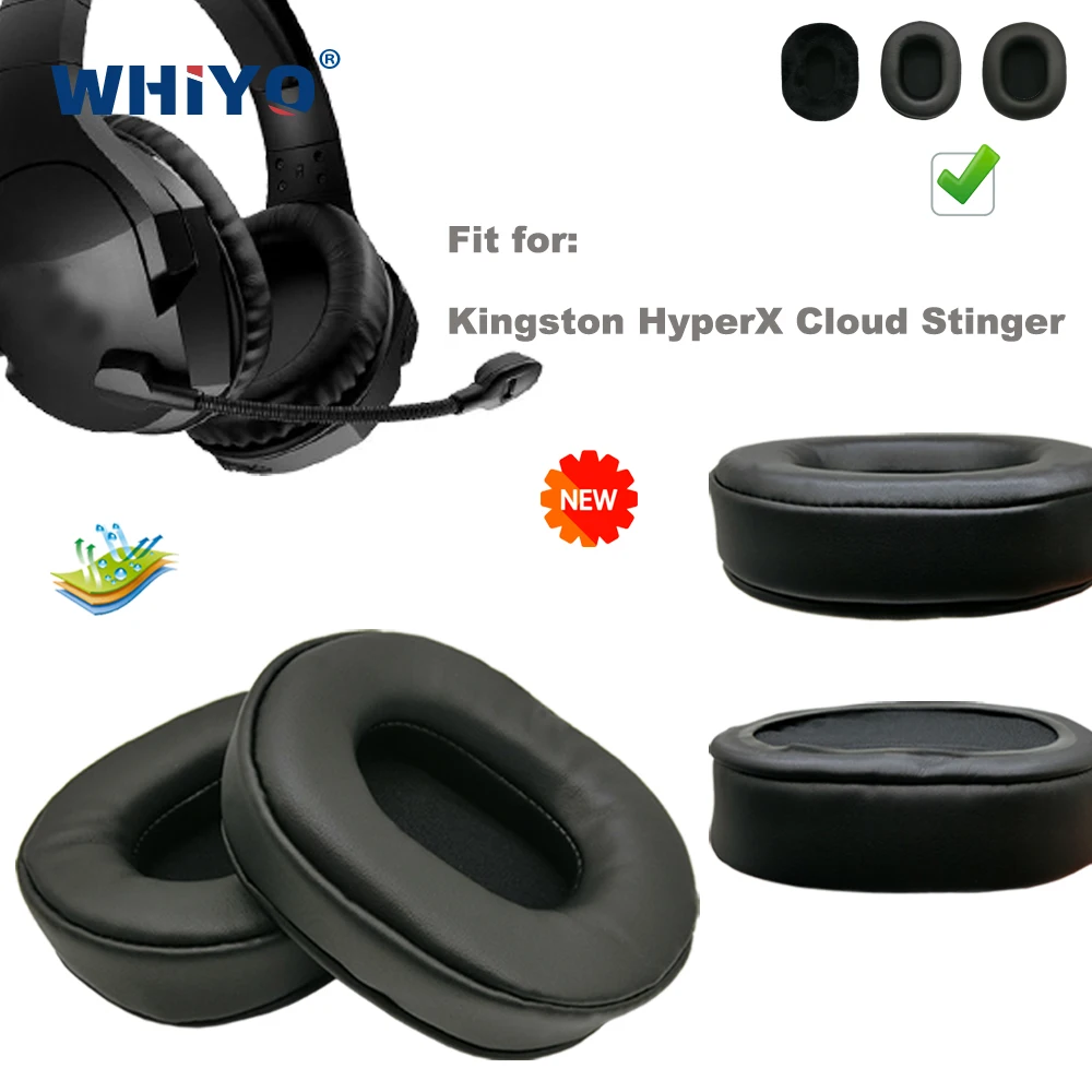 Replacement Ear Pads for Kingston HyperX Cloud Stinger Headset Parts Leather Cushion Velvet Earmuff Earphone Sleeve Cover