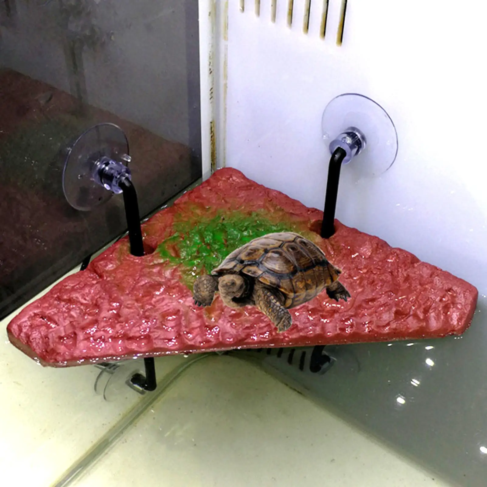 1 Set Tortoise Terrace turtle island Floating Island Design Simple Installing Bakelite Amphibian Climbing Platform for Fish Bowl