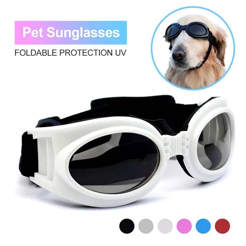 Ellipse Pet Sunglasses Foldable Fashion Protection UV Dogs Goggles For Dogs Protection Eye Pet Accessories Pet EyeWear 6 Colors