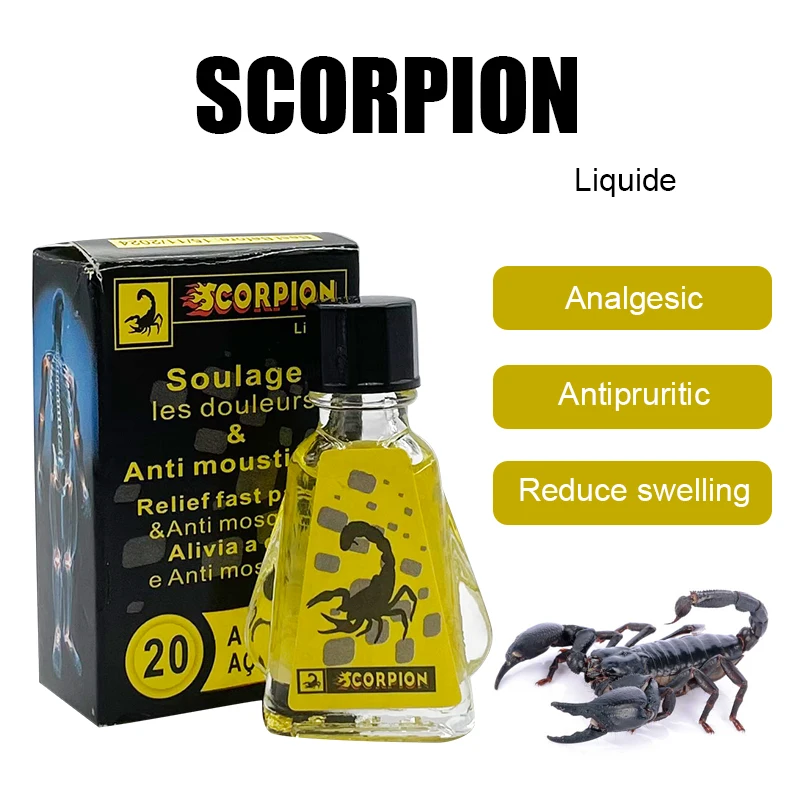 

Scorpion wind oil relieves colds, headaches, toothaches, phlegm coughs, floods, abdominal pain, diarrhea, itching and swelling