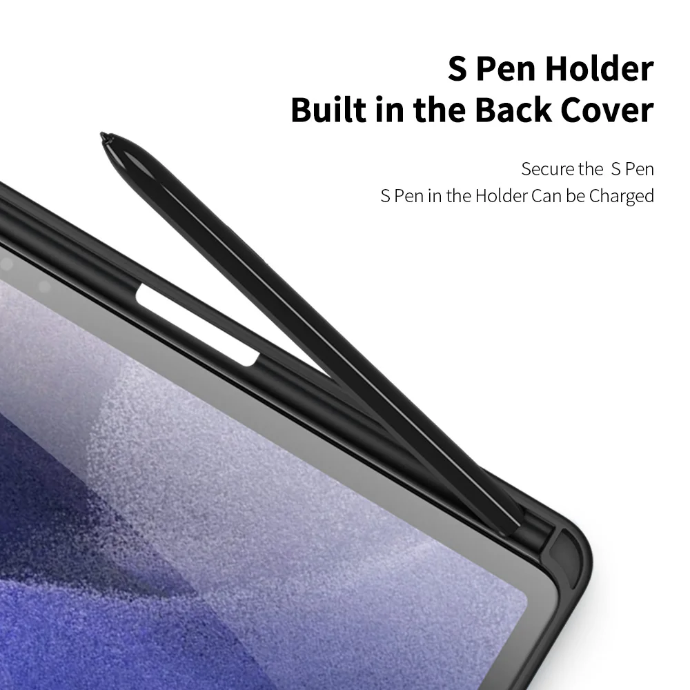 Imagem -05 - Capa de Couro para Tablet para Samsung Galaxy Tab s9 Ultra s8 s7 s6 Lite S7fe s7 s8 s9 fe Plus Smart Dormir Suporte para Lápis