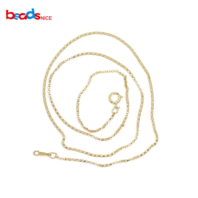 

Ожерелье-цепочка Beadsnice ID40113smt2 Rolo, золотое ожерелье-цепочка для женщин ручной работы