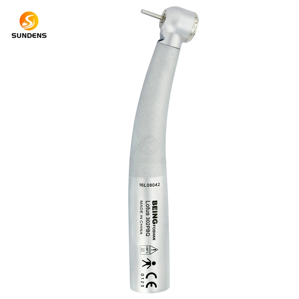 BEING Dental Air Turbine Fiber Optic High Speed Handpiece Push button type Fibre Optic High Speed Handpiece, Triple Water Spray,