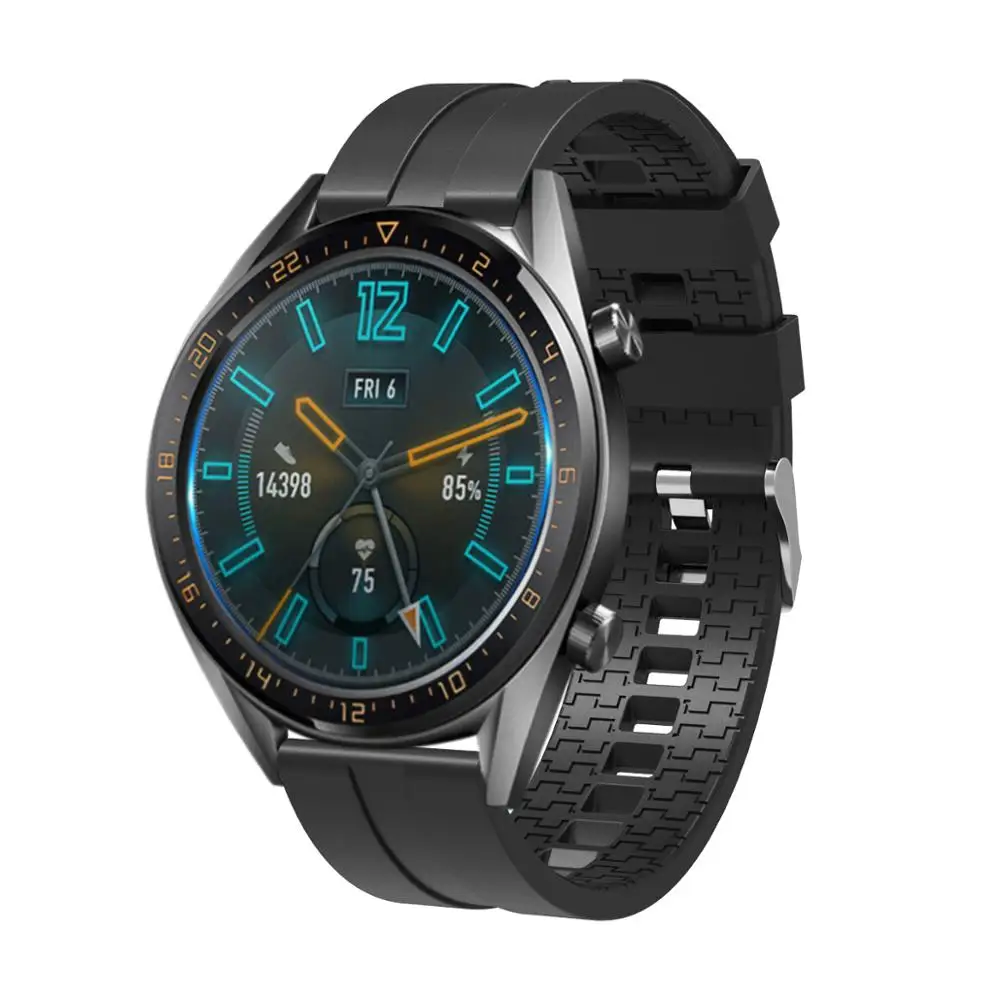 Tali silikon 22mm/20mm untuk jam tangan Huawei GT2 / samsung Gear S3/Amazfit GTR untuk jam tangan Huawei 4-3/GT4/3 Pro tali silikon olahraga