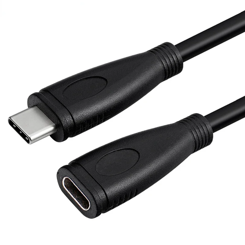 1M/2M 10Gbps Gen2 Type-C USB 3.1 オス - USB-C メスケーブル 100W 充電データ延長コード MacBook スイッチ電話用