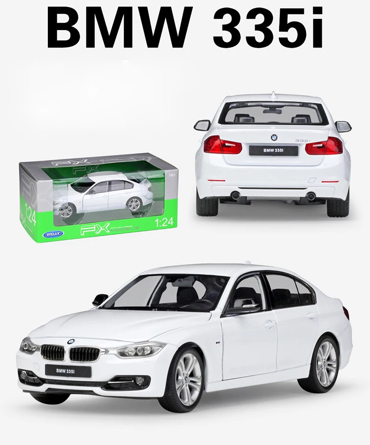 WELLY 1:24 Scale Diecast Simulator Model Car BMW 335i/535i Classic