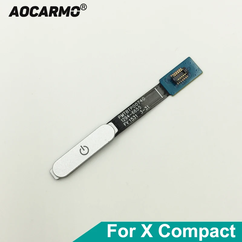 

Aocarmo Power On/Off Switch Fingerprint Button Touch ID Flex Cable For Sony Xperia X Compact F5321 X Mini XC