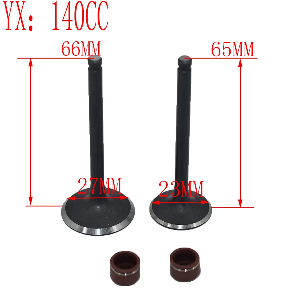 YinXiang 140CC 150CC YX160 Valve Oil Seals and Valve set  Cylinder Head Valve Kit  Engine spare parts