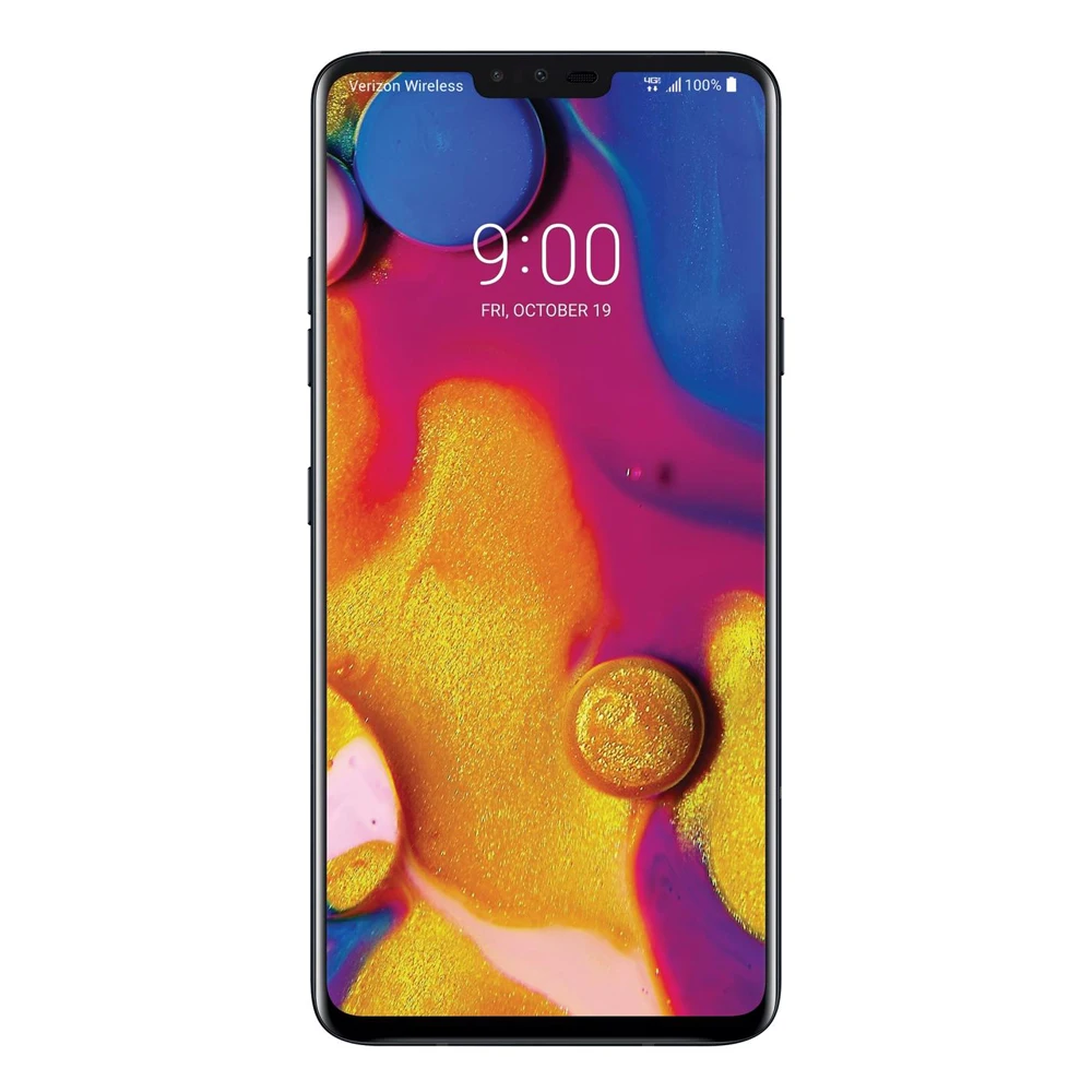 Celular LG V40 ThinQ original, 4G LTE, 6,4 '', 6GB de RAM, 64GB, 128GB ROM, 16MP Single ou Dual SIM, Impressão digital, V405UA, V405EBW