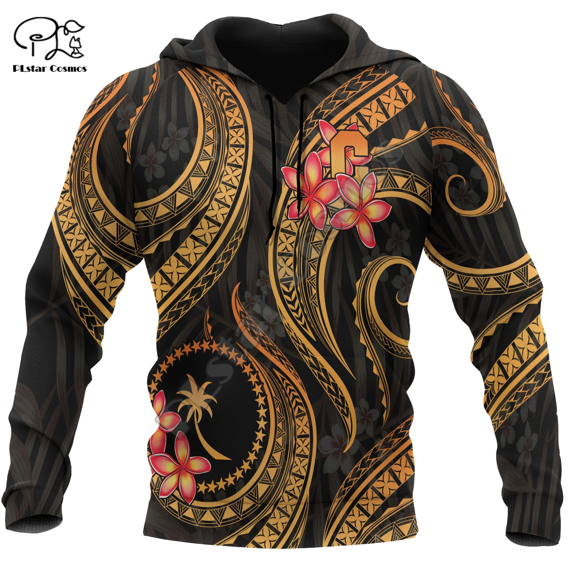 

NewFashion Polynesian Chuuk Country Flag Tribal Culture Retro Tattoo Tracksuit Men/Women 3DPrint Streetwear Pullover Hoodies B13