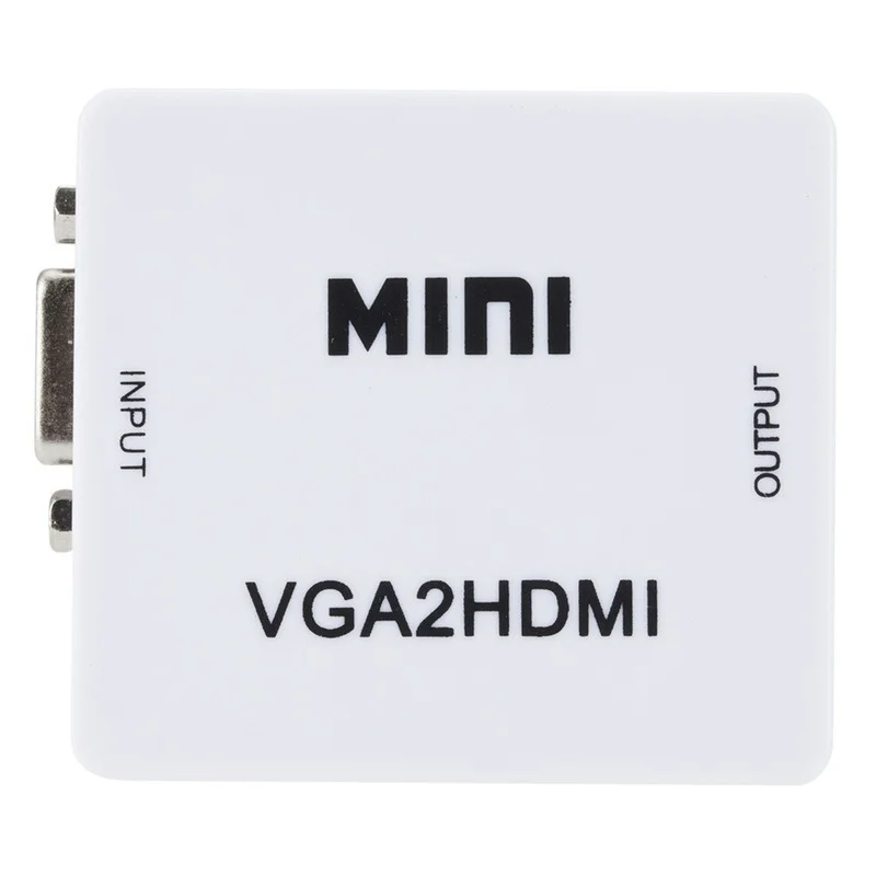 Tragbare Mini VGA zu HDMI-kompatibel Konverter VGA2HDMI Video Box Audio Adapter 1080P Für Notebook PC HDTV Projektor TV VGA2HDMI