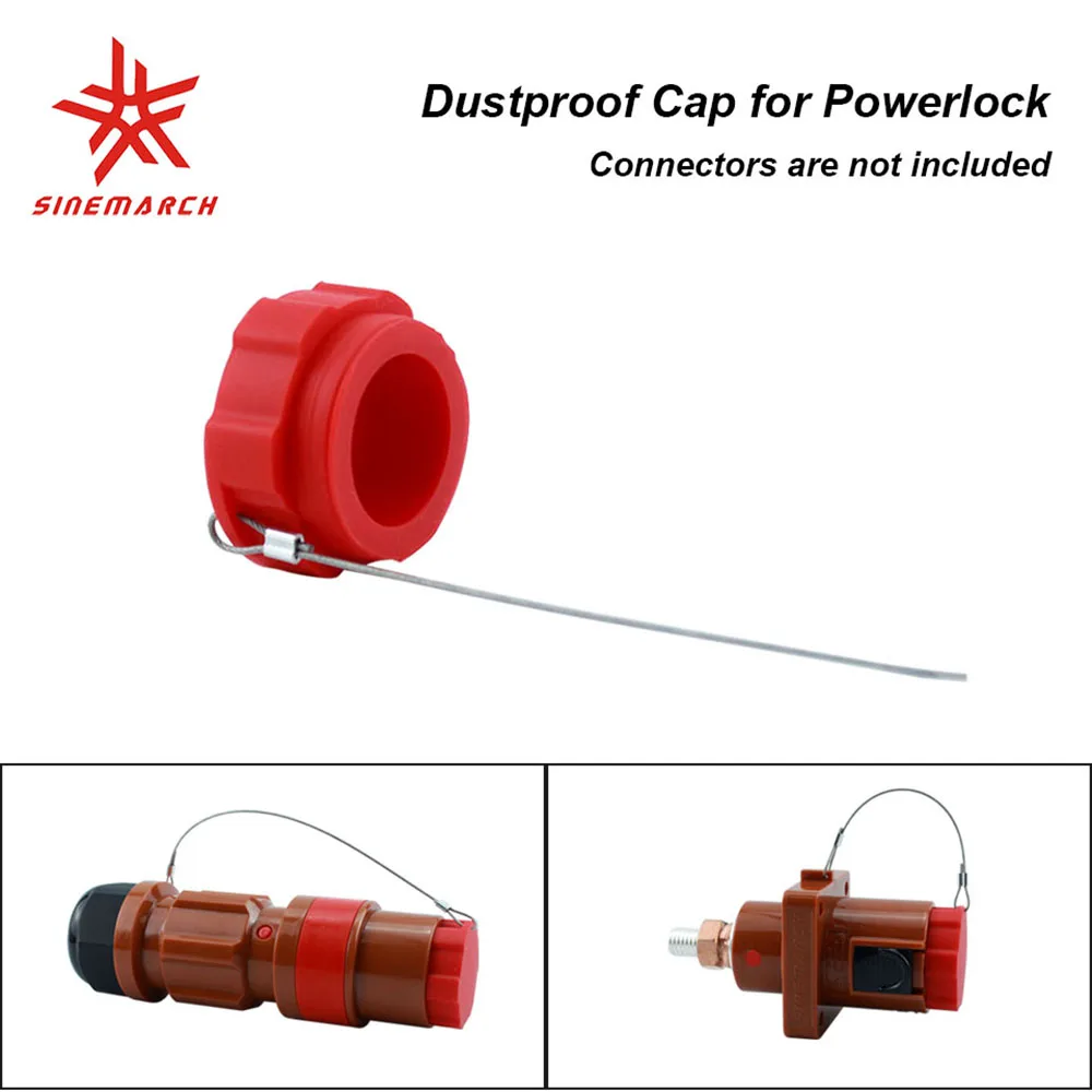 Dustproof Cap for 400 Amp Powerlock Connector Inline Male Plug Panel Mount Male Socket Silicone Cover Soft Touching