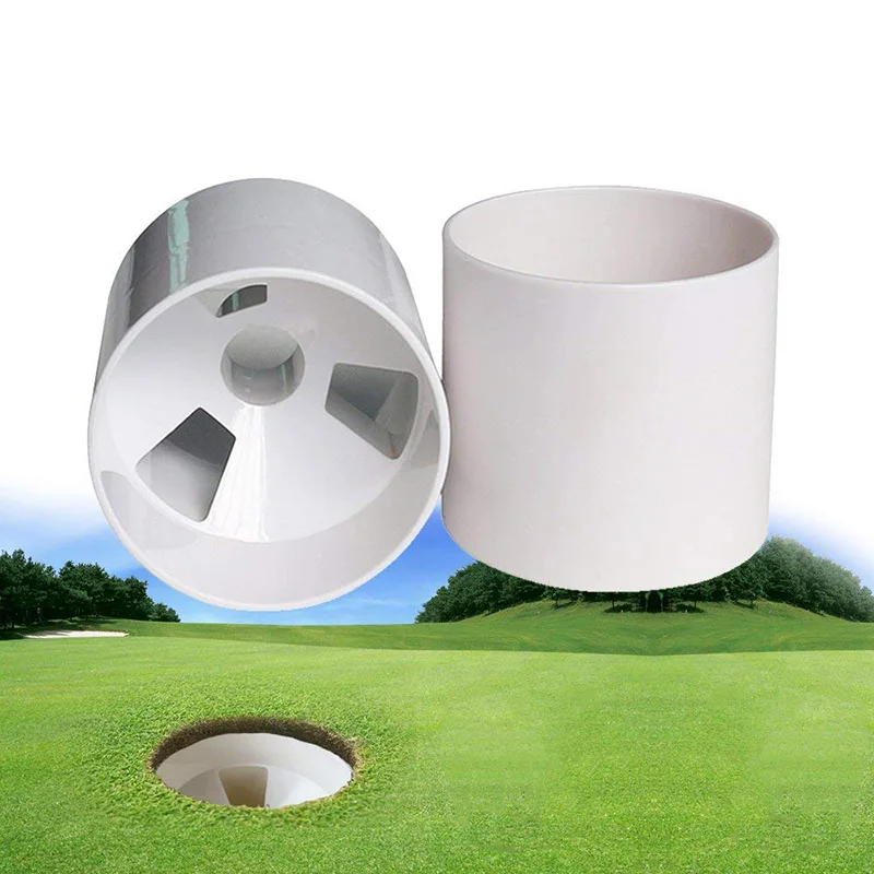 White Plastic Golf Putting Hole Cup