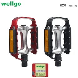 WellGo M20  Mountain  Bike pedal Ultra Leve Road folding bicycle pedal Ultralight MTB bearing pedal bicycle Cycling  parts