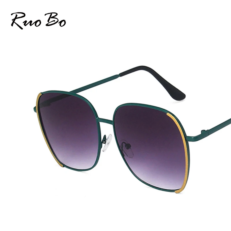 RUOBO Brand Women Fashion Sunglasses Designer Metal Temples Sun Glasses For Female Outdoor Decoration Driving UV400 Eyewear