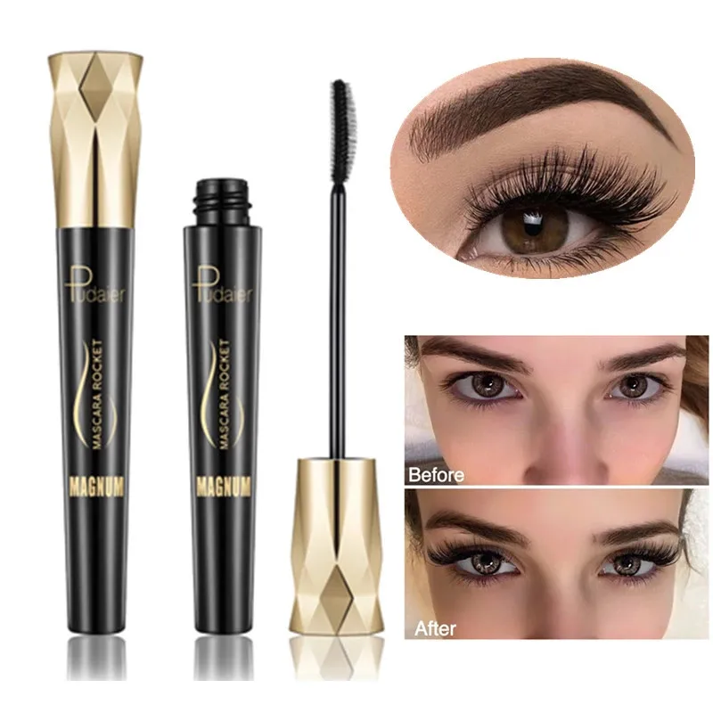 4D Silk Fiber Lash Mascara, Curling, grosso, Volume, Express cílios extensão, impermeável, duradouro líquido, Rimel maquiagem, TSLM1