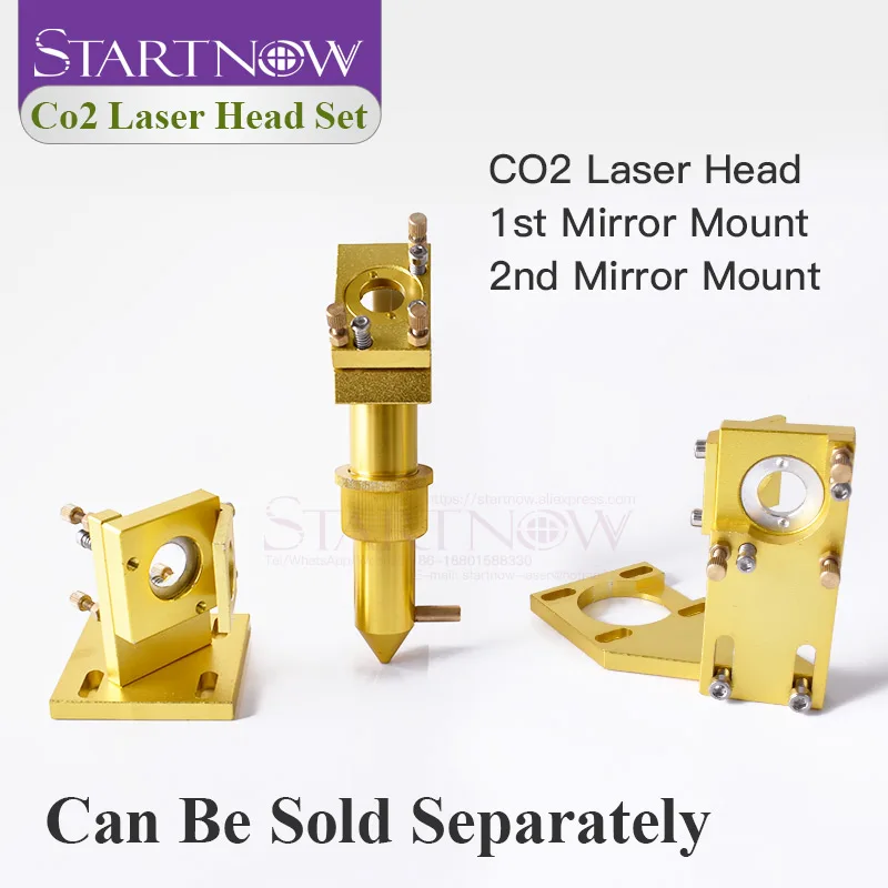 Startnow CO2 Laser Kit Base Components Laser Head Set Lens Mirror Fixture Mount Holder For CNC 2030 Engraver Machine Spare Part