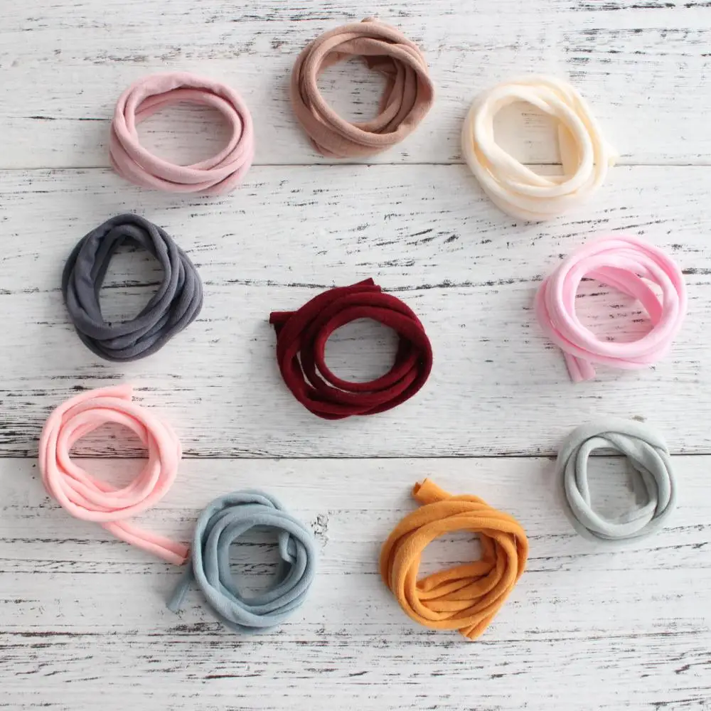 Soft Elastic Headband Fit all Kids Girl Adult Hair Accessories Back Tie Nylon Headband