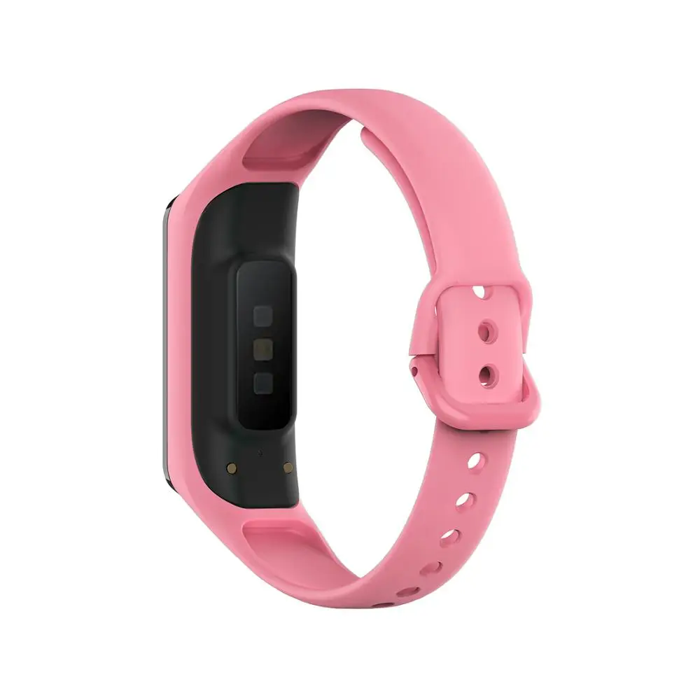 Penggantian Gelang Silikon Lunak Gaya Resmi Tali Gelang untuk Samsung Galaxy Fit 2 SM-R220 Aksesoris Tali Jam Tangan Pintar