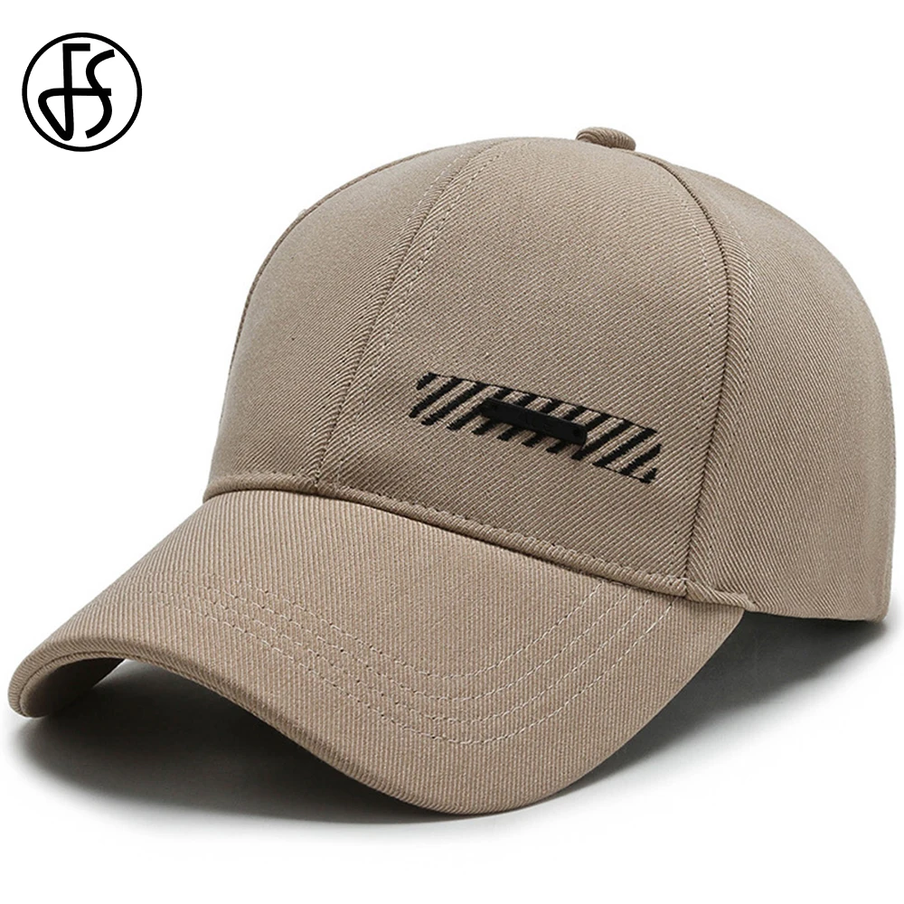 FS 2023 Summer Baseball Caps For Men Cotton Solid Color Sun Shade  Women Cap Simple Design Snapback Trucker Hat Gorras Hombre