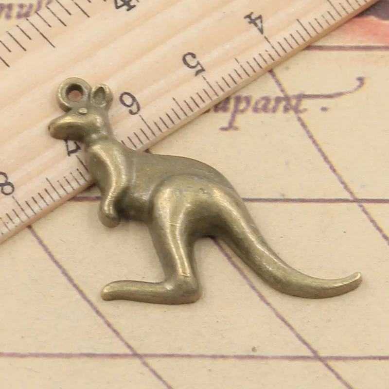 10pcs Charms Australia Kangaroo 47x31mm Tibetan Bronze Silver Color Pendants Antique Jewelry Making DIY Handmade Craft Pendant