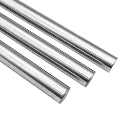 1Pcs Hardening 45# Steel Chromed Round Bar Shaft Rod Dia 5mm-30mm Length 100mm-500mm Linear Shaft Rods