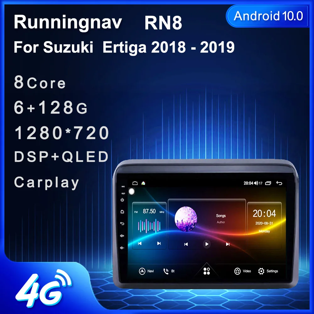 

Runningnav для Suzuki Ertiga 2018 2019 2 Din Android автомобильное радио, мультимедийный видеоплеер, навигация GPS