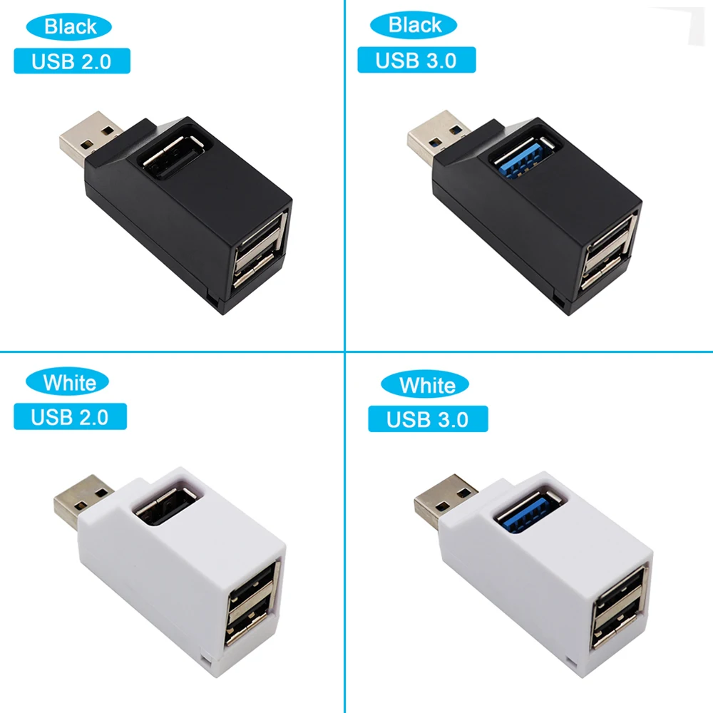 USB 3,0 Hub High Speed Splitter Box Mini 3 Port Für PC Laptop U Disk Card Reader Adapter Für iPhone xiaomi Handy Extender