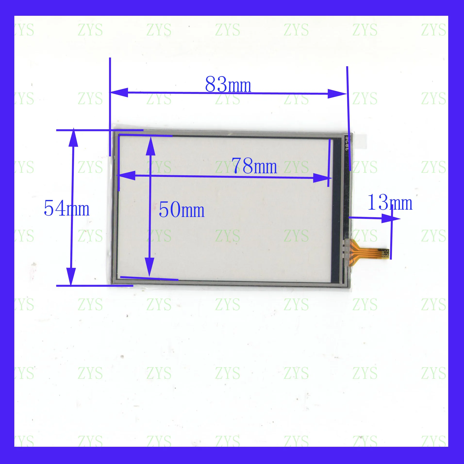 

wholesale 5PCS/LOT 83*54mm this is compatible 3826 4lines resistance screen for car DVD redio 83*54