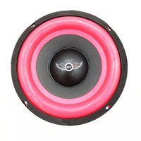 1pc  202mm 8 Inch Car Subwoofer 400W 4 Ohm Big Red Foam Edge Surround for Audio System Modified DIY Bass Woofer