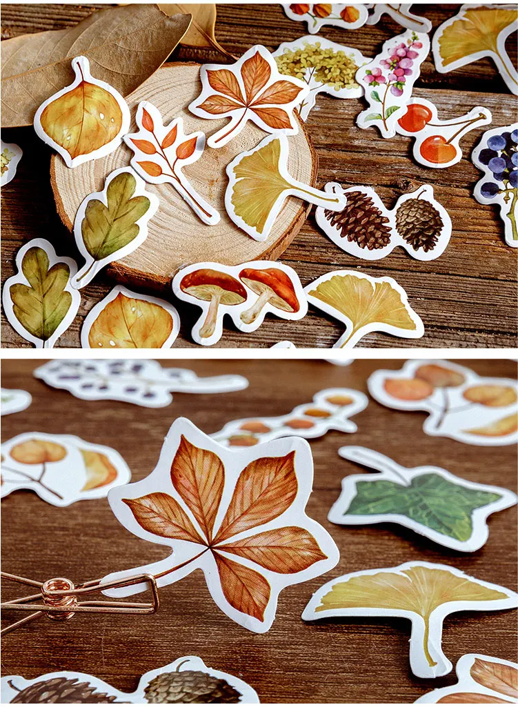 Colofalla 4 Pagine Adesivi Scrapbooking – Stagioni, Natale, Halloween, Scritte Tedesche, Per Album, Diario, Biglietti Fai Da Te
