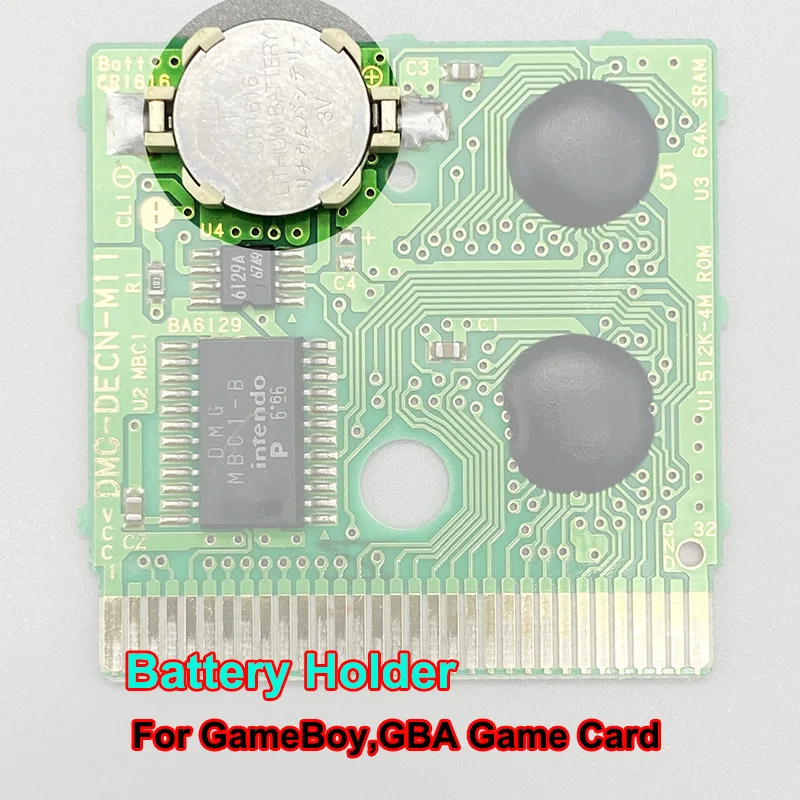 1000 個 GB GBC GBA ゲームカード CR1616 バッテリーホルダーゲームボーイアドバンス/カラー