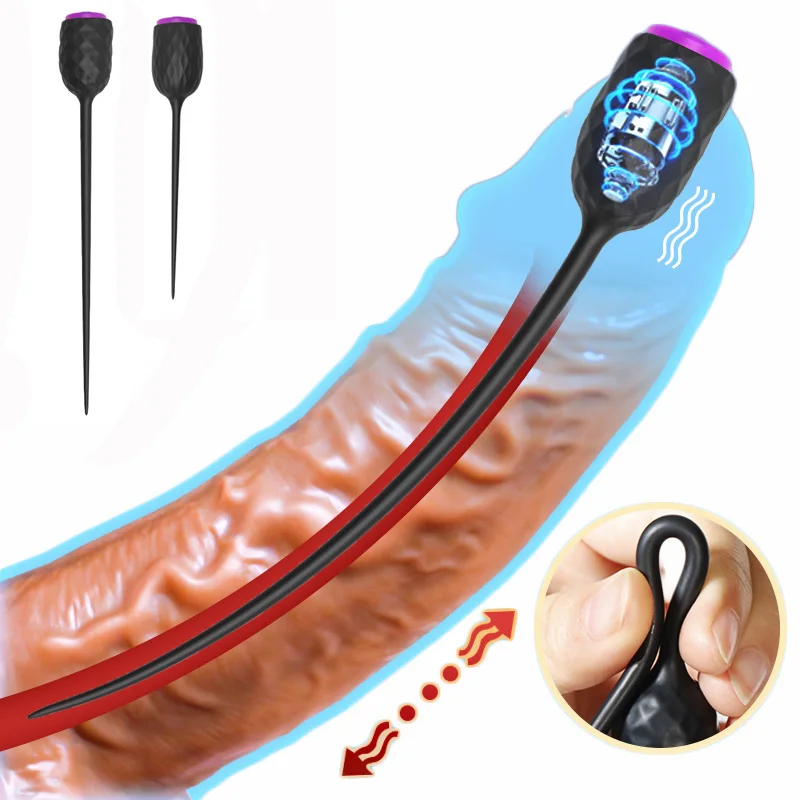 Men'S Masturbator Vibrator Urethral Plug Extender Intimate Toys For Men Penis Plug Urethral Dilator Stimulation Stopper Nds