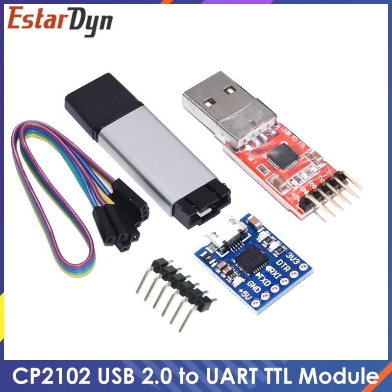 CP2102 USB 2.0 para UART TTL 5PIN Módulo Conector, Conversor de Série, Substituir STC, FT232, CH340, PL2303