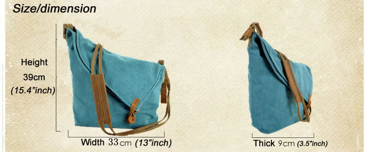 Borsa a tracolla in tela da donna in pelle di tela militare Vintage coreana di moda per borsa a tracolla da donna borsa a tracolla Casual